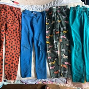 👧👧🏾👧🏻 Bundle of 5 Hanna Andersson Leggings Size 6-7👧👧🏾👧🏻